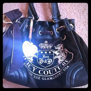 Juicy Couture Black Velvet Handbag